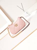 CHANEL 19 CLUTCH WITH CHAIN AP3763 PINK
