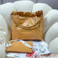 CHANEL 22 HANDBAG AS3260 apricot
