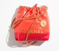 CHANEL 22 MINI HANDBAG AS3980 Dark Orange & Red