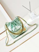 CHANEL 22 MINI HANDBAG AS3980 Pearlescent green