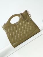 CHANEL 31 LARGE SHOPPING BAG AS1010 green