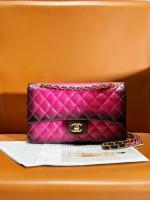CHANEL CLASSIC 1112 HANDBAG A01112 RED&BLACK