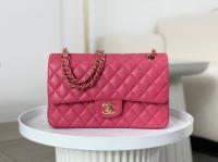 CHANEL CLASSIC 1112 HANDBAG AS01112 ROSE&GOLD Metal