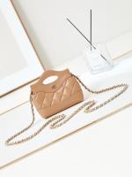 CHANEL CLUTCH WITH CHAIN AP3875 Apricot