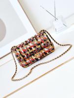 CHANEL MINI CLASSIC HANDBAG A69900 red& yellow & black