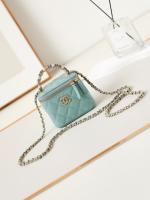 CHANEL NANO CLUTCH WITH CHAIN AS3965 BLUE