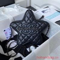 CHANEL STAR HANDBAG AS4579 & Guns Tone Metal black