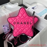 CHANEL STAR HANDBAG AS4579 & Guns Tone Metal Fuchsia