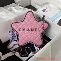 CHANEL STAR HANDBAG AS4579 & Guns Tone Metal pink