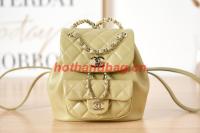 Chanel Backpack Sheepskin Original Leather AS2908 brown