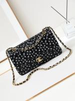 Chanel CLASSIC 1112 HANDBAG AS1112 black&white