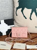 Chanel MINI BELT BAG Gold Tone Metal A81081 pink
