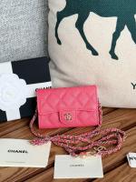 Chanel MINI BELT BAG Gold Tone Metal A81081 rose