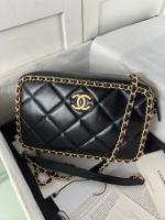 Chanel SMALL CAMERA CASE AS5086 black