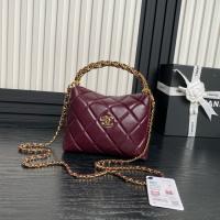 Chanel Shiny Lambskin & Gold Tone Metal AP4189 Burgundy