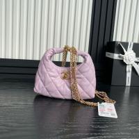 Chanel Shiny Lambskin & Gold Tone Metal AS4966 pink