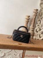 Chanel mini Shoulder Bag Lambskin & Gold Tone Metal 81208 black