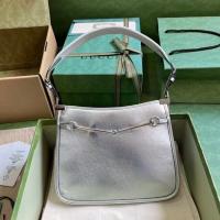 GUCCI JACKIE SMALL SHOULDER BAG 764191 Silver