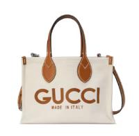 GUCCI MINI TOTE BAG WITH GUCCI PRINT 772144 Beige