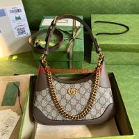 Gucci Aphrodite small shoulder bag 731817 brown
