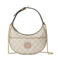 Gucci GG HALF MOON SHAPED MINI BAG 726843 Beige