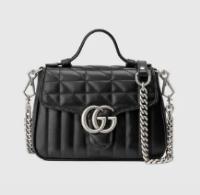 Gucci GG Marmont mini top handle bag 583571 black