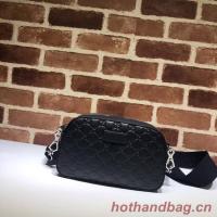 Gucci GG Original Leather Messenger Bag 574886 black