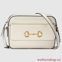 Gucci Horsebit 1955 small shoulder bag 645454 White
