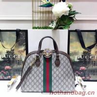 Gucci Ophidia GG medium top handle bag 524533 brown
