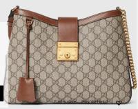 Gucci PADLOCK GG MEDIUM SHOULDER BAG 795113 Brown