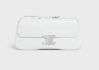 CELINE MEDIUM CELINE LOLA BAG IN SHINY CALFSKIN BLANC DE BLANC 115532 white