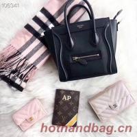 CELINE MICRO LUGGAGE HANDBAG IN LAMINATED LAMBSKIN 167793 15