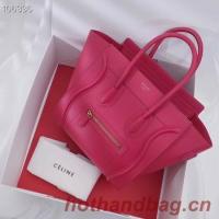 CELINE MICRO LUGGAGE HANDBAG IN LAMINATED LAMBSKIN 167793 16
