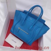 CELINE MICRO LUGGAGE HANDBAG IN LAMINATED LAMBSKIN 167793 17
