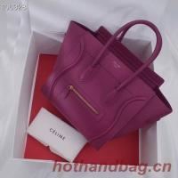 CELINE MICRO LUGGAGE HANDBAG IN LAMINATED LAMBSKIN 167793 18