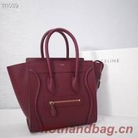 CELINE MICRO LUGGAGE HANDBAG IN LAMINATED LAMBSKIN 167793 21