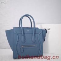 CELINE MICRO LUGGAGE HANDBAG IN LAMINATED LAMBSKIN 167793 22
