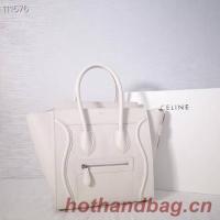 CELINE MICRO LUGGAGE HANDBAG IN LAMINATED LAMBSKIN 167793 25