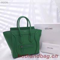 CELINE MICRO LUGGAGE HANDBAG IN LAMINATED LAMBSKIN 167793 4