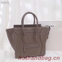 CELINE MICRO LUGGAGE HANDBAG IN LAMINATED LAMBSKIN 167793 6
