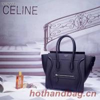 CELINE MICRO LUGGAGE HANDBAG IN LAMINATED LAMBSKIN 167793 7