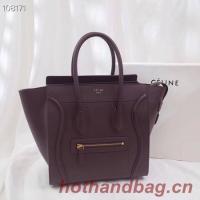 CELINE MICRO LUGGAGE HANDBAG IN LAMINATED LAMBSKIN 167793 9