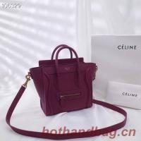 CELINE NANO LUGGAGE BAG IN LAMINATED LAMBSKIN 189244 18