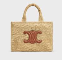 CELINE SMALL CABAS THAIS IN RAFFIA AND CALFSKIN 116302