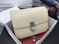 Celine Classic Box Flap Bag Original Calfskin Leather 3378 Apricot