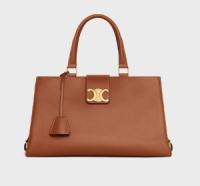Celine MEDIUM APPOLINE BAG IN SUPPLE CALFSKIN 114963 TAN