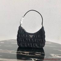 Prada Nylon and Saffiano leather mini bag 1NE204 black