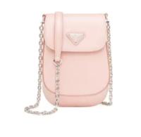 Prada Brushed leather mini bag 1BH185 light pink