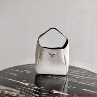 Prada Deer skin bag tote 1BC127 White