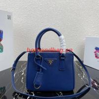 Prada Galleria Saffiano leather mini bag 1BA906 dark blue